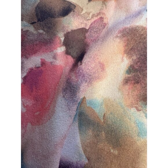 London Times Dress 14 Pink Floral Short Sleeve Stretch Washable NEW - Picture 3 of 8